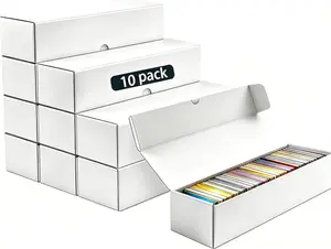 Trading Card Storage Box Pack,  Count Heavy Duty Corrugated Cardboard Box  Bulk Organizer for TCG, MTG,Sports & Collectible Cards, . INCH Horizontal