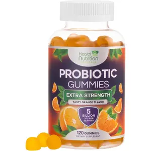 Probiotic Gummies for Women and Men Advanced Multi Strain Formula Gut and Digestive Health Support for Occasional Bloating Daily Acidophilus Supplement 120 Count Vitality Wellness Care Formula