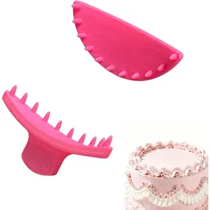 2 count Cake Arch Guide Tool, Cake Piping Guide Tool, Ruffle Guide Stencil, Cake Decorating Tools, Cake Ruffle Marker for 6"-10" Cakes