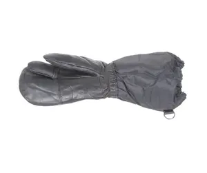 Swiss Leather Palm Artic Mittens - Durable Weather-Proof Nylon with Polar Fleece Lining & Elastic Wrist for Extreme Cold Protection Size Large Winter Gloves Waterproof Gloves