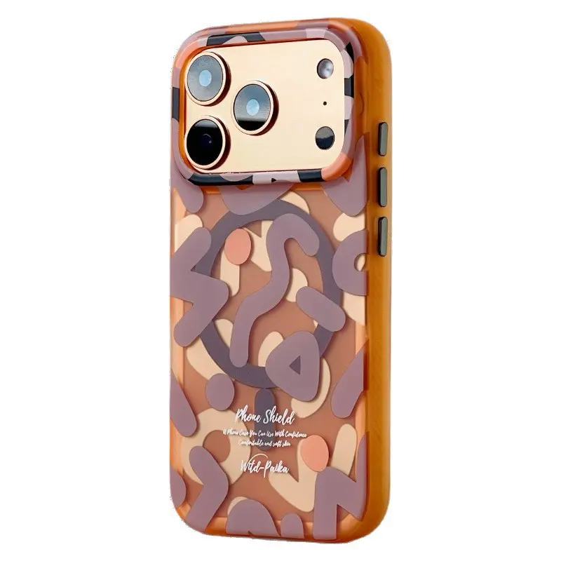 Skin Feel Graffiti Magnetic Case for iPhone 17 Pro Max & 16 Pro Shockproof Protection Wild-Punka Design hello kitty  mermaid  plush baby  pink rimowa Full Coverage Anti-Glare Screen Protector junk  cover pluto kobe  grape lumee