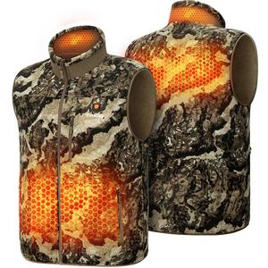 [Tidewe Hunting winter] Tidewe ThermCore Men's Heated Vest Double-Sided Polar Fleece Hunting Vest heated jacket mens clothing #Black Friday Deals