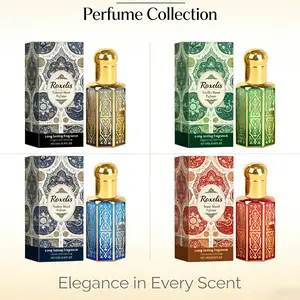 Unisex Night Cologne Water, 12ML Arabic Eau de Parfum, Dubai Elegant Fragrance Set, Wood Scented Essential Oil, Long-Lasting, Travel Ideal Choice, Arabian Fragrance