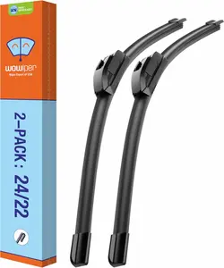 OE Quality Windshield Wiper Blades - 24 and 22 inch (Set of 2), Metal Blade for 300% More Stable, for Chrysler 200 2014-2011 Sebring 14-07 /Dodge Avenger 14-07 /Acura TSX 14-09 +More