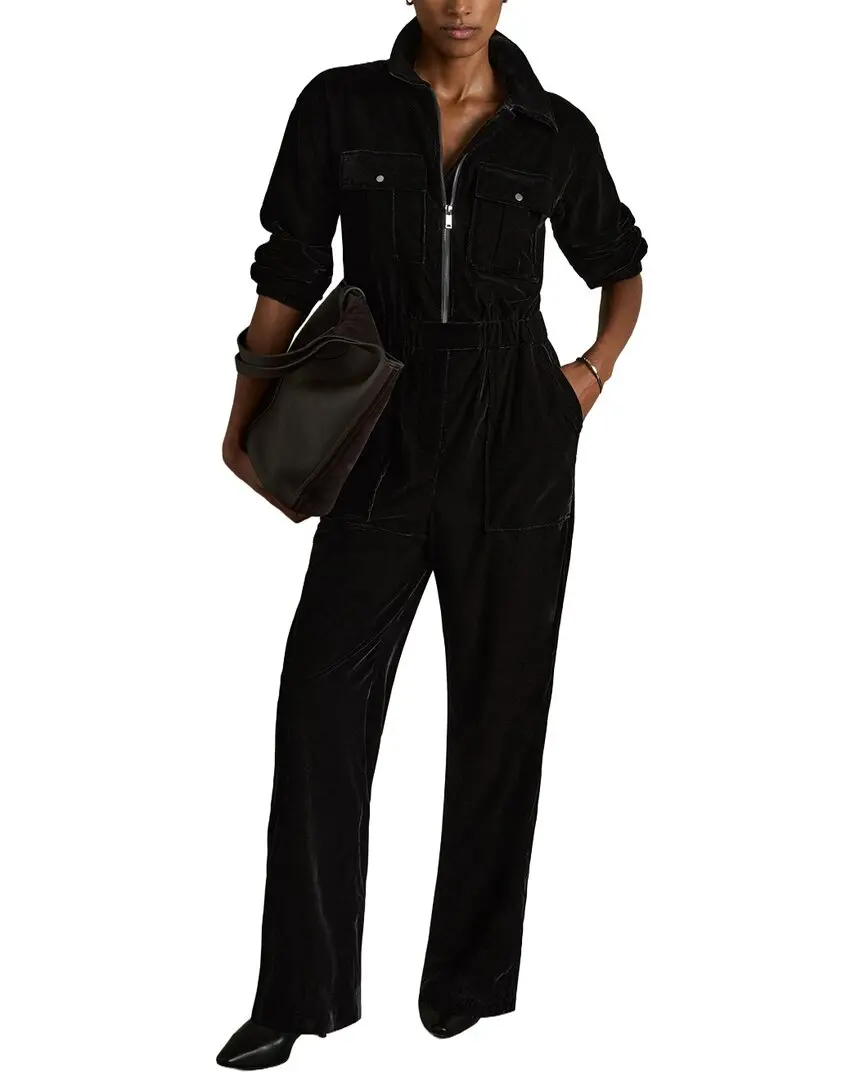 Reiss Vinnia Velvet Jumpsuit