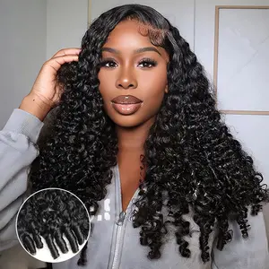 CurlyMe Bleached Knots 250% Density Burmese Curly 13x6 Pre-Cut Lace Frontal Wig 100% Human Hair Wear Go Wig for Stylish Look #TikTokShopfalldealsforyou