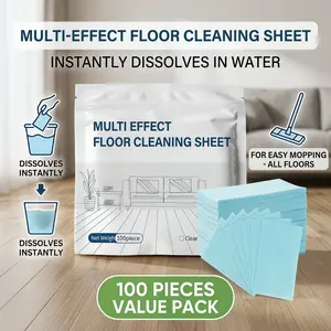 100-Piece Multi-Surface Floor Cleaning Tablets for Hardwood, Laminate, Tile & RV Walls – Antibacterial Odor Removal & Surface Care