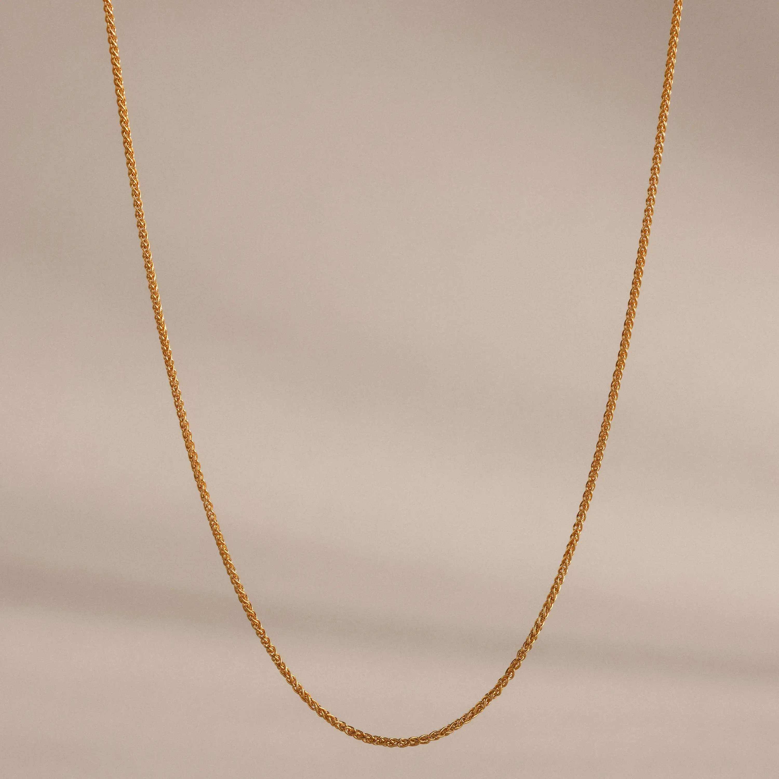 Woven Chain Necklace by Caitlyn Minimalist - Minimalist Foxtail Layering Necklace - Dainty Jewelry - Girlfriend Gift
