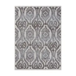 Ox Bay Damask PET Indoor/Outdoor Area Rug, 7'10" x 8'10"