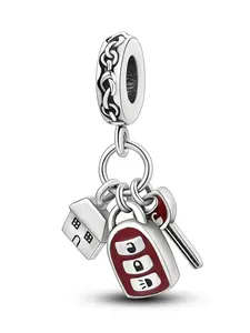 House & Car Design Keychain Pendant, Cute Keychain for Women & Men, Fashion Accessories for Daily Use, Trendy All-match & Exquisite Jewelry for Birthday Gift