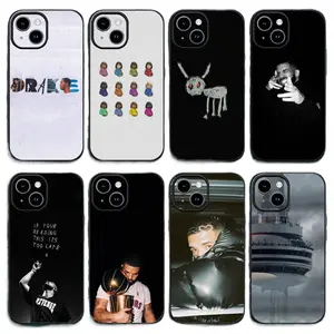 Singer Rapper Drake Phone Cases For iPhone 17 16 15 14 13 Promax Pro Air Classic Black Soft Shell Protective Cover Protection Cellphone Casing