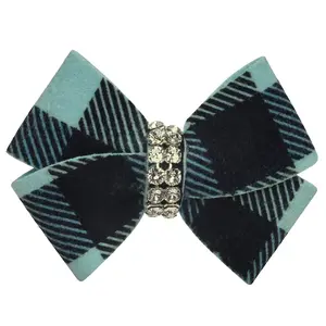 Tiffi Gingham Nouveau Bow Hair Bow- Single