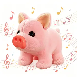 Summervibes Electric Plush Cute Piglet Realistic Vocalisation Electronic Pet Toy