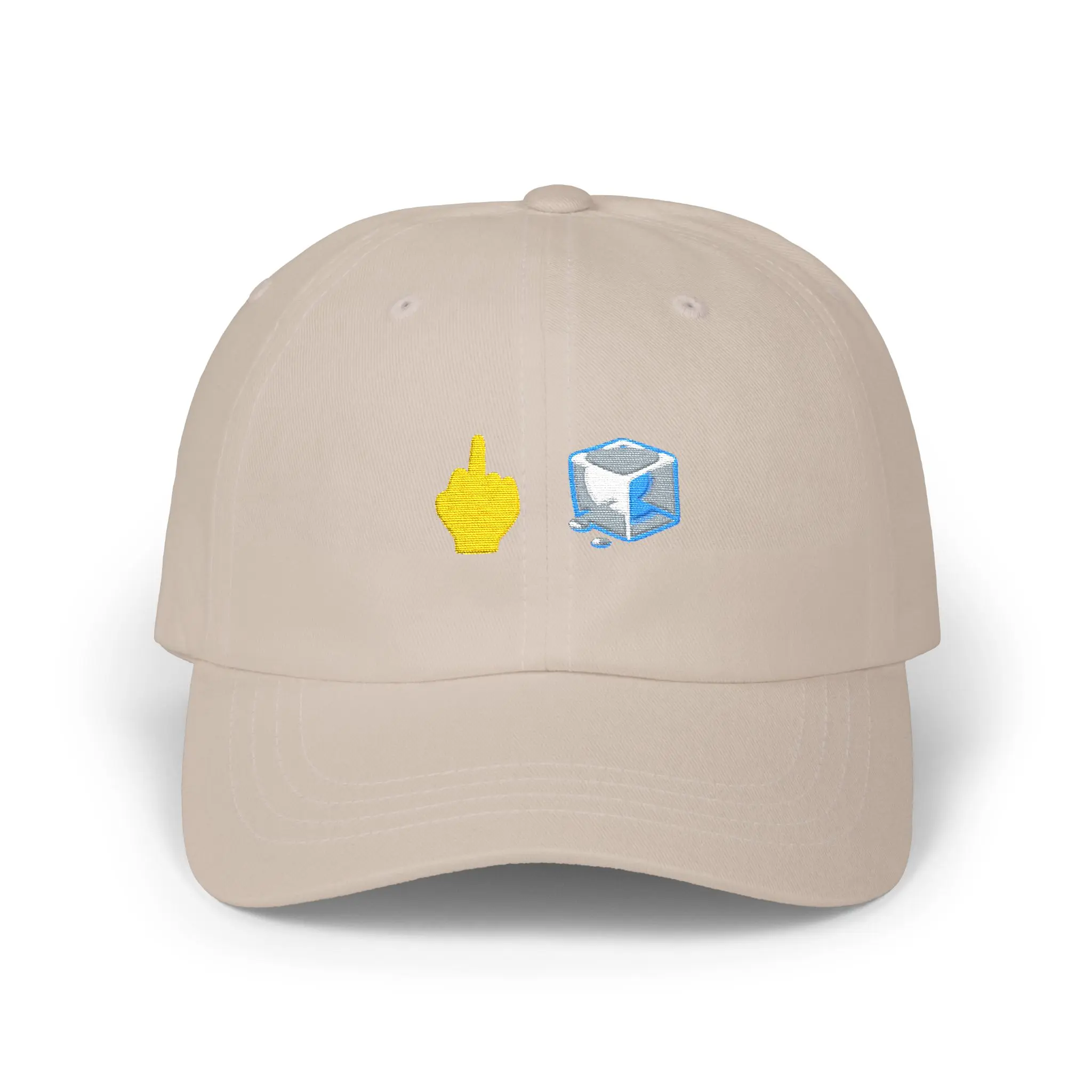 FCK ICE Classic Dad Cap - Middle Finger Icon Hat, Immigration Support, Immigrants, Protest Gear, Human Rights, Funny