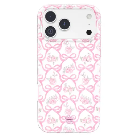 Velvet Caviar Ribbon-Accented Blush Pink Protective iPhone Phone Cover - Shockproof Drop Protection Cellphone Casing for iPhone 18, 18 Pro Max, 17, 16, 15 & More Smartphones