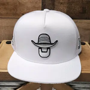 JH and TR Cap - White/White Black Face