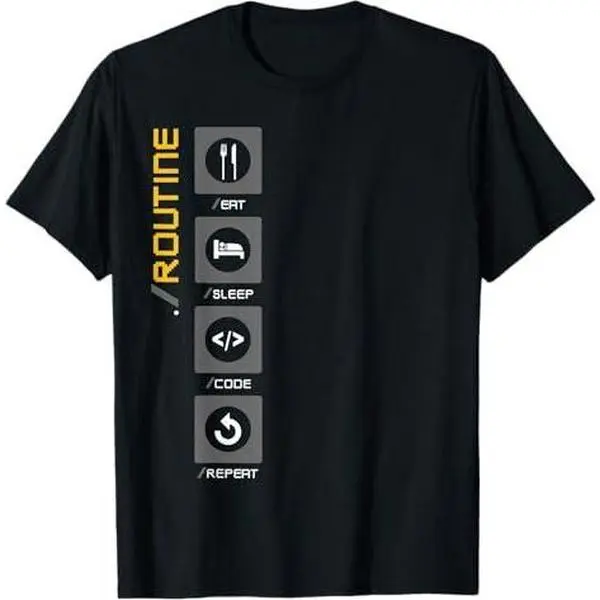 Eat Sleep Code Repeat Funny Programming Coding Gift Shirt T-Shirt