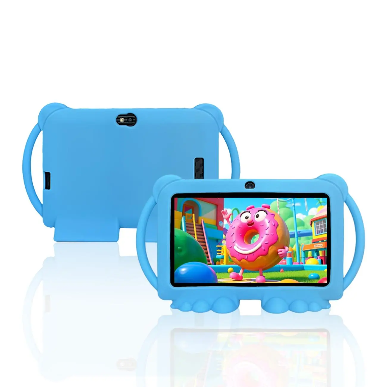 7 Inch Android Tablet, Parental Control Tablet with Silicone Case, Educational & Entertainment Tablet for Boys & Girls