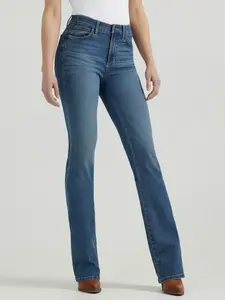 Wrangler Women's Bespoke High Rise Bootcut Blue Jeans