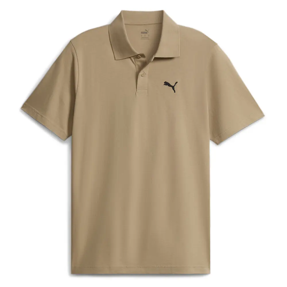 PUMA Mens Essentials Short Sleeve Shirt Casual Casual - Brown
