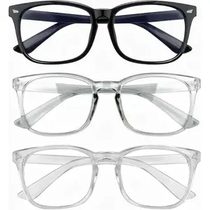 Blue Light Glasses,Computer Gaming Glasses, Preppy Style Minimalist Blocking Eyeglasses, Fashion Square Fake Eyeglasses,Chic Trendy All- match Accessories for Men Women for Daily & Back To School,Cheap glasses