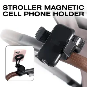 Multifunctional Magnetic Phone Holder for Strollers Compatible with Treadmills, Live Streaming Stands, Trampolines, Kitchen Setups, Wheelchairs & More Expandable Magnetic Phone Mount