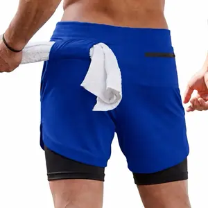 EliteFlex Men’s 2-in-1 Performance Training Shorts with Liner & Hidden Pocket.