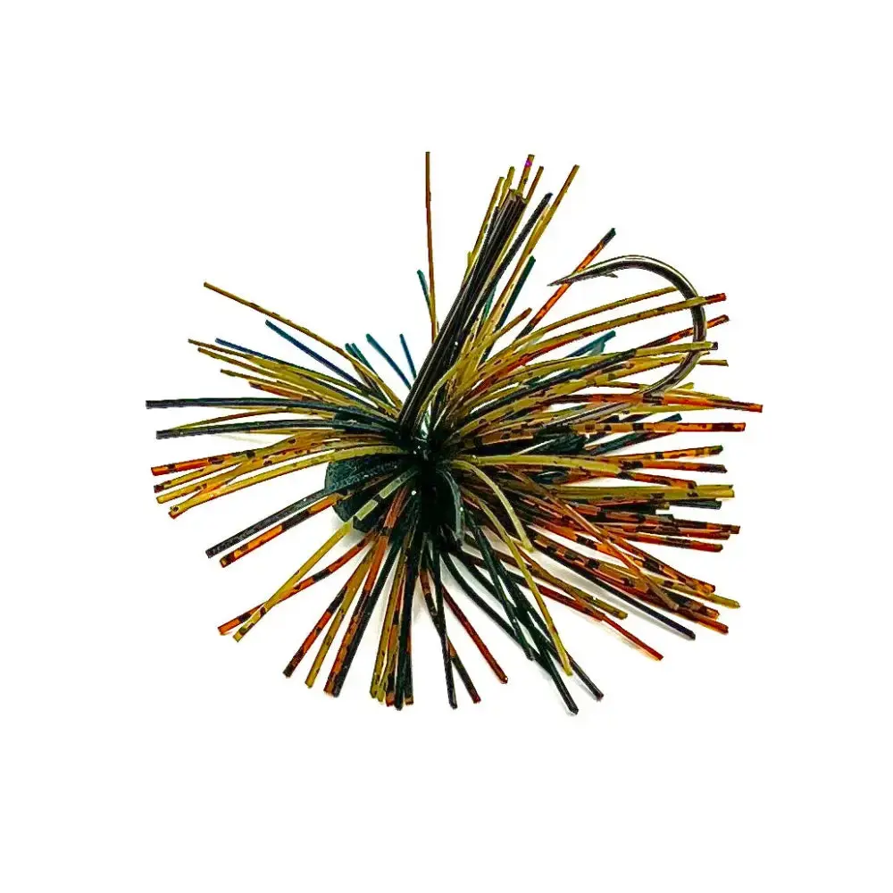 Candy Finesse Jig - flare-cut hand tied skirt that provides added jig stability and excellent movement in the water, mimicking the natural action of crawfish