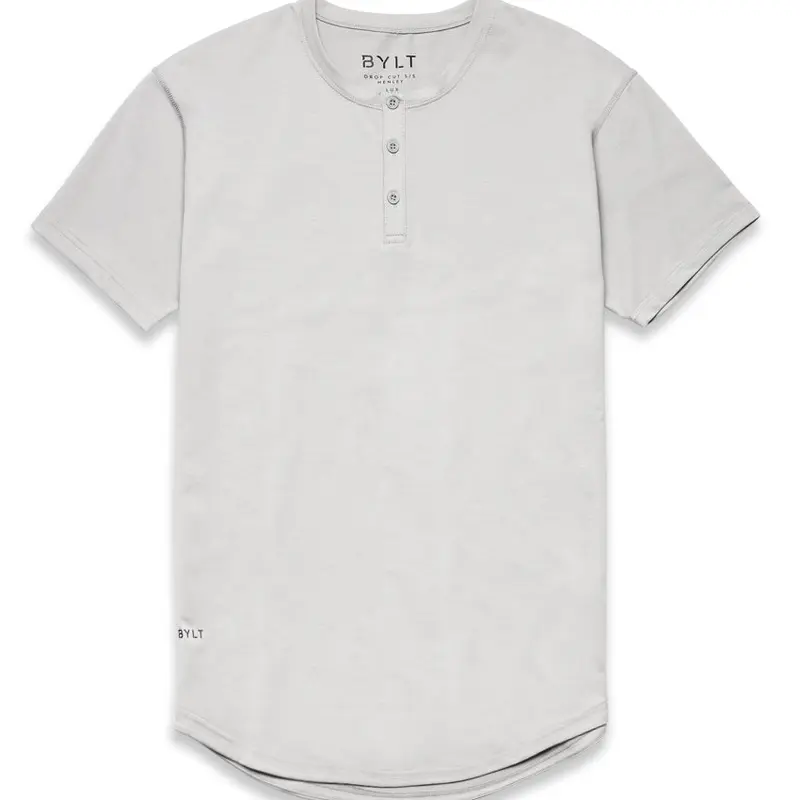 Henley Drop-Cut: BYLT Signature Tops Casual Athletic