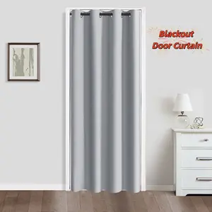 Thermal Insulated curtains light  blocking  blackout  curtain Blackout Curtain Panel 39x78 Inches, Single Solid Panel with Grommet Top for Total Light Blocking curtains curtains for bedroom langsir bidai blackout sheer Ring brocade blind langsir hook rod