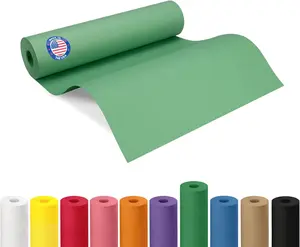 12" x 1200" (100 feet) Green Kraft Paper Roll - USA-Made Quality Craft Paper for Gift Wrapping, Kids' Arts & Crafts, School Projects - 100% Recycled Natural Material 50lb Thickness by IDL Packaging