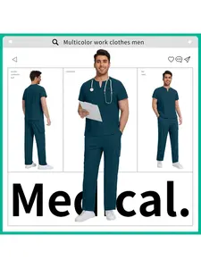 Unisex Thin Suit Workwear | Hand Wash Straight Pants Set for Veterinary Clinics, Pet Grooming Salons, Luxury Spa Attendants, and Wellness Center Teams