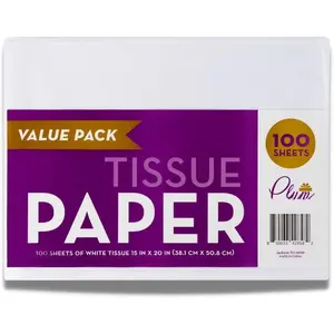 White Tissue Paper for  Bags - 100 Sheets Mothers Day Wrapping Paper for Packaging and Crafts -  15 x 20 Inch Tissue Pack for Shipping, Gifts, or Decorations