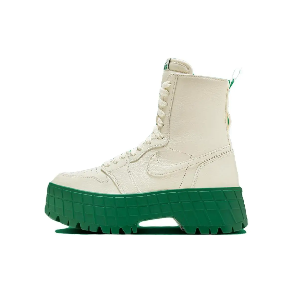 Jordan 1 High Brooklyn Coconut Milk Pine Green Women's's Durable Non-slip Boots FJ5737-103