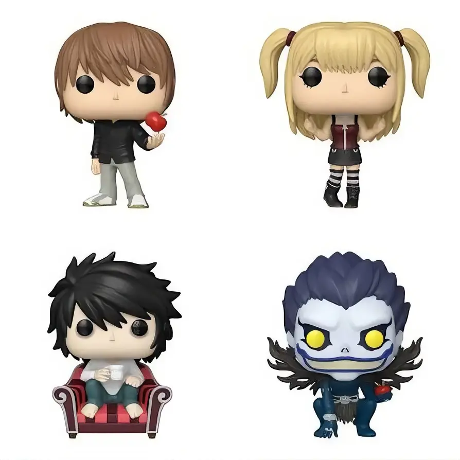 Death NoteFunko Pop! Anime Characters Including L, Misa, Light, and Ryuk