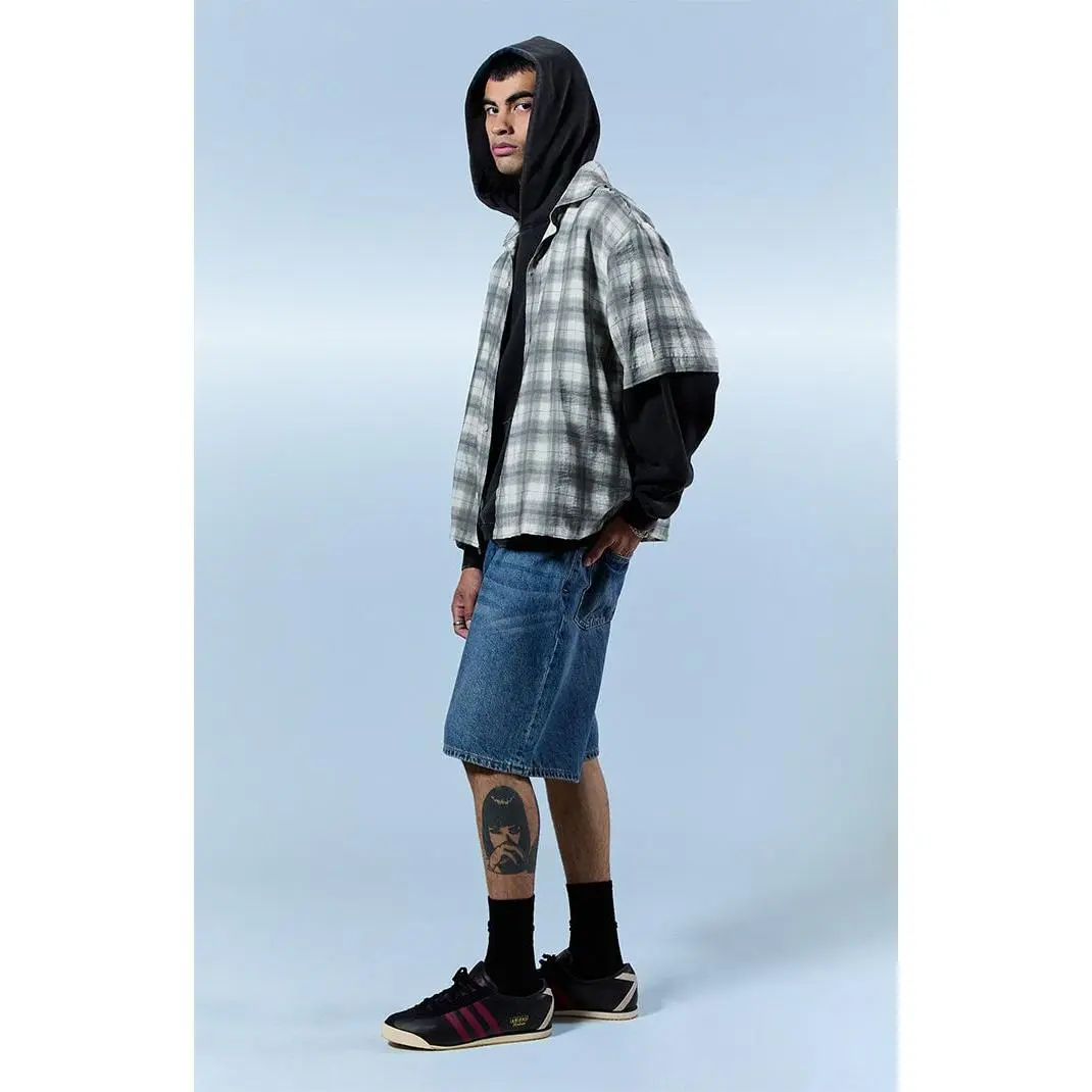 Pacsun Men's Parker Baggy Jean Shorts Medium Blue Pacsun Men's Parker Baggy Jean Shorts Medium Blue