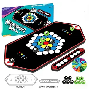 Tabletop Game Magnetic Battle Game with Rolling Ball, Interactive Entertainment And Leisure Props for Parties, 2-Player Competition, Enhance Party Atmosphere, Party Activities, Christmas Carnival