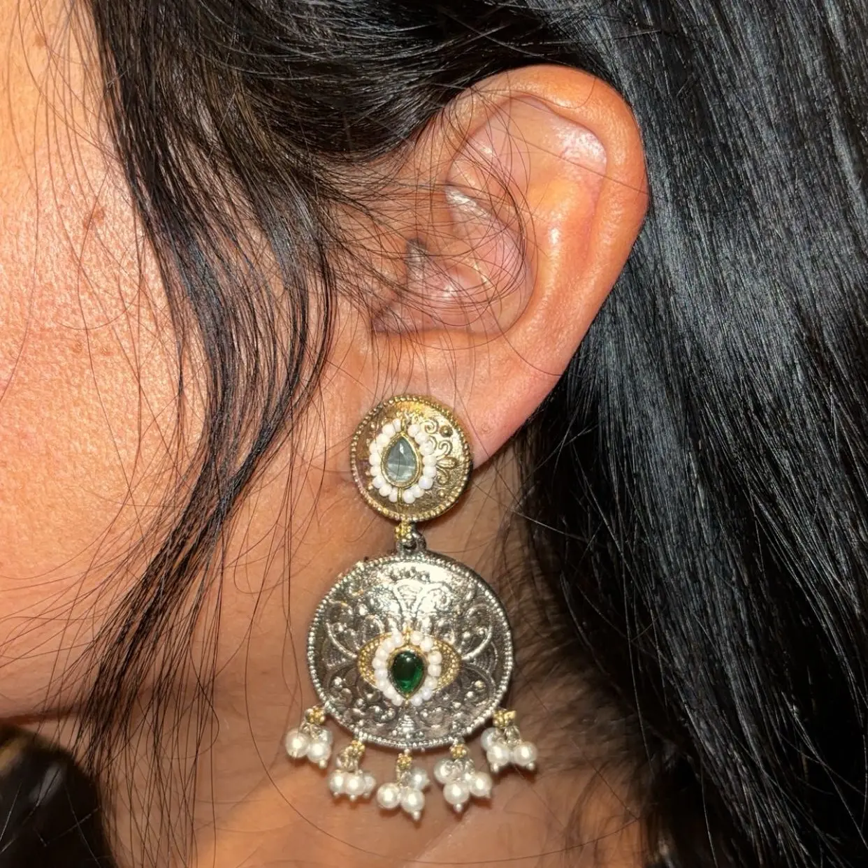 Silver Jewelry: Jhumka Earring Hoops