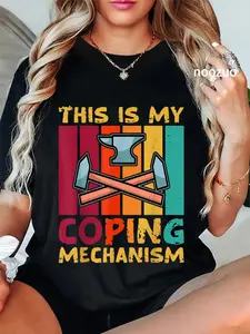 100% Cotton Blacksmithing Funny Blacksmith T-Shirt Classic Fashion Womens Mens Apparel