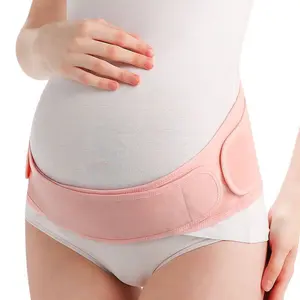 Belly Bands for Pregnant Women, Maternity Supplies, One-Piece & Portable Pregnancy Belly Band with Ergonest Back Support & Breathable Fabric – Adjustable Maternity Belt for Small/Round/High-Carrying Belly, pink