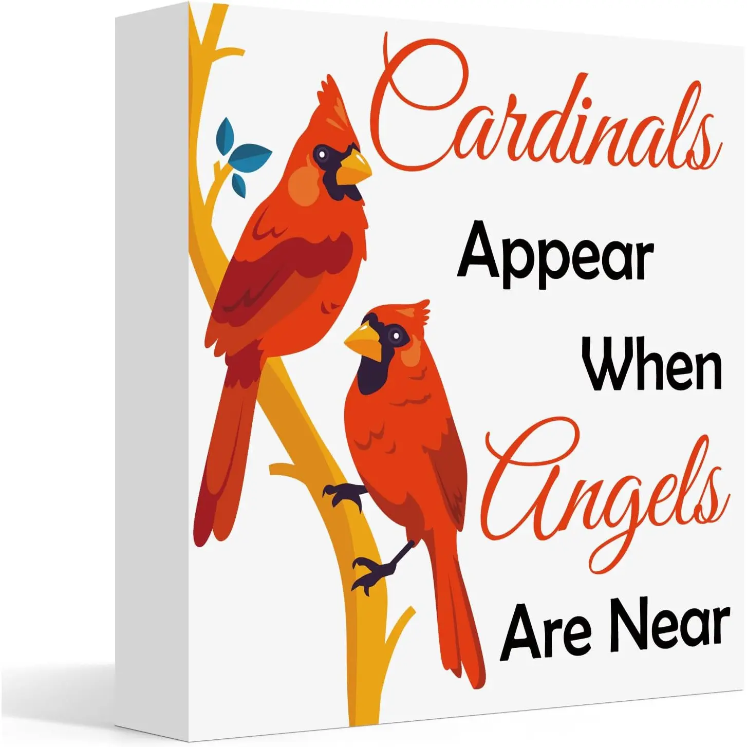 Red Cardinal Decor Memorial Gifts for Loss of Loved Remembrance Memory Wooden Sign Plaque Grieving Keepsake for Mom Dad Grandma Friend Bereavement Grief Condolence Gifts
