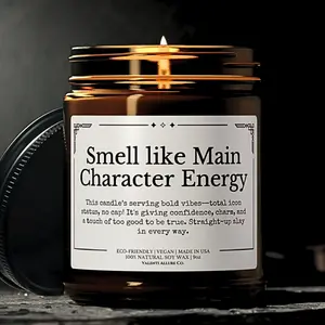CRizz Funny Teen Gift Candle, Rizz Gen Alpha Middle School Funny Gifts Slang Teen Present, Main Character Energy Funny Gift for Niece Nephew