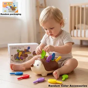 Fine Motor Toys for Toddlers, Multi Activity Playset, Hedgehog Learning Counting & Sorting Montessori Educational Sensory Toy, Development Sensory Gifts for Kids Boys Girls