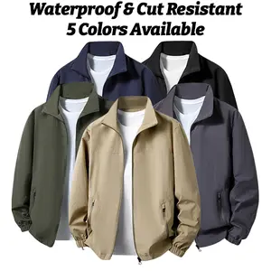 Multi-scene water-resistant work jacket, loose fit, men’s top for all seasons