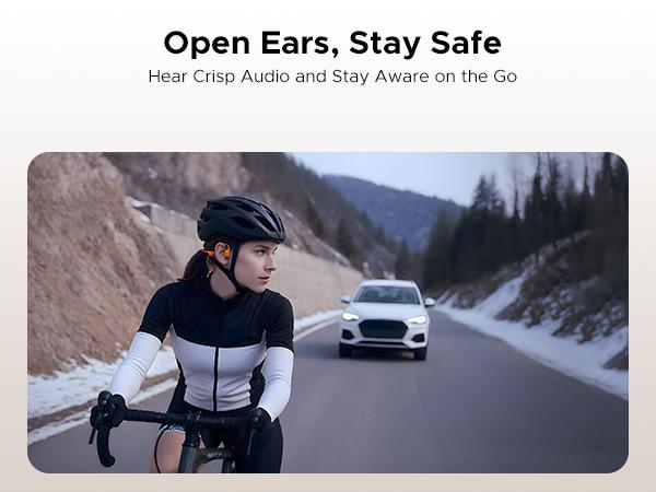 BoneAir Swim IP68 waterproof headphones, Bluetooth + MP3 dual modes, open-ear design, 10H Battery Life Sports Running, hybrid bone and air conduction technology