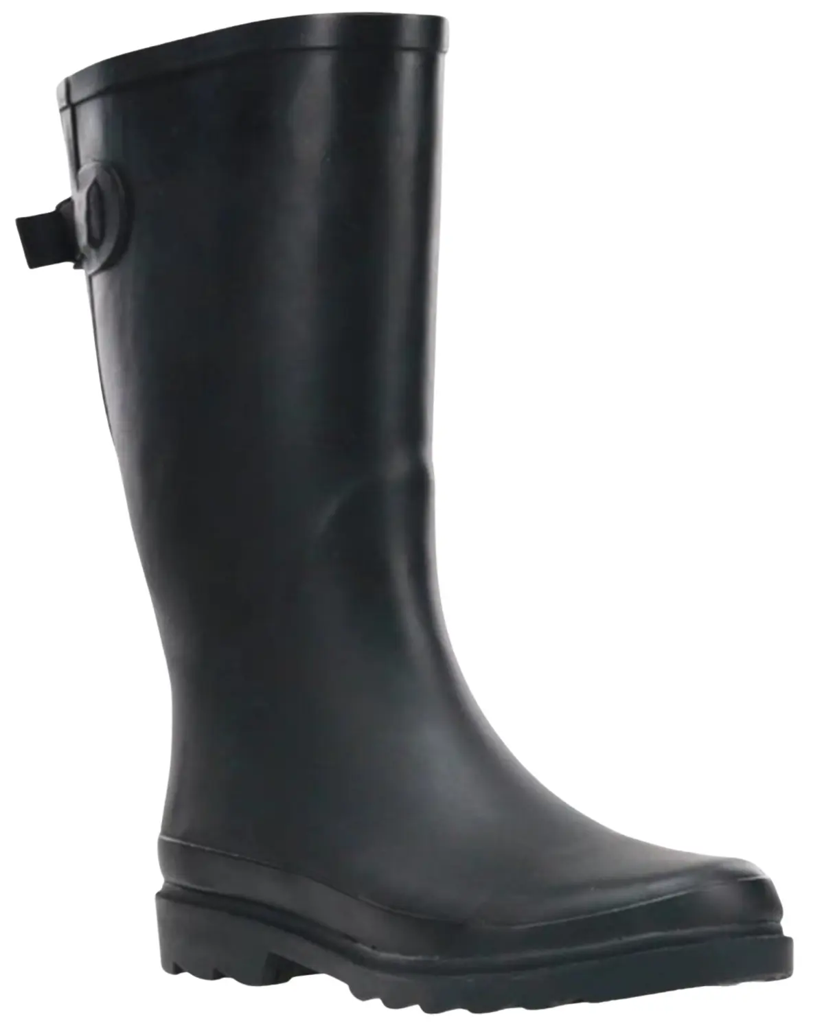 Western Chief Women's Women&Rsquo;S Matte Wide Calf Tall Rain Boot - 2100385B-Blk