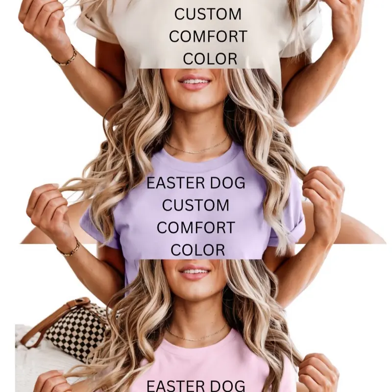 Custom Easter Dog comfort color tee Custom Easter Dog comfort color tee