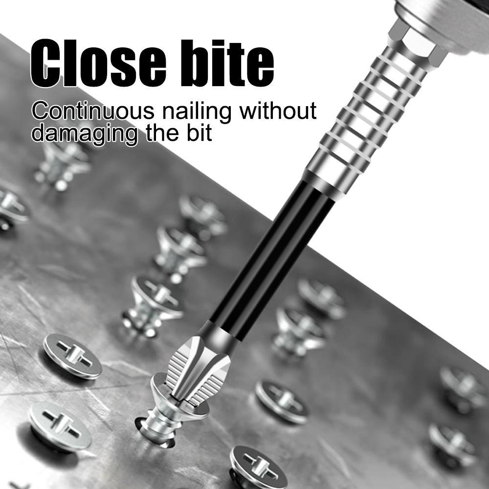 10pcsPhillips Screwdriver Bit PH2 Serrated Tip 1/4" Hex Shank 2" (50mm) Long Impact Magnetic Anti Slip Cross Screw Driver Industrial Power Drill Bits for Remove Fastening Screws