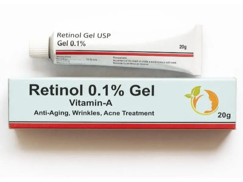 Retinol Gel 0.1 Vitamin A Repairs Fine Lines & Wrinkles, Scar Treatment, Age and Sun Spots, Anti-Aging Formula Gel 20 Grams Firming Rejuvenating Skin Firming Deep Hydration