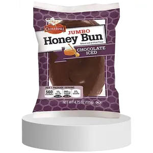 Cloverhill Jumbo Honey Bun Chocolate Iced